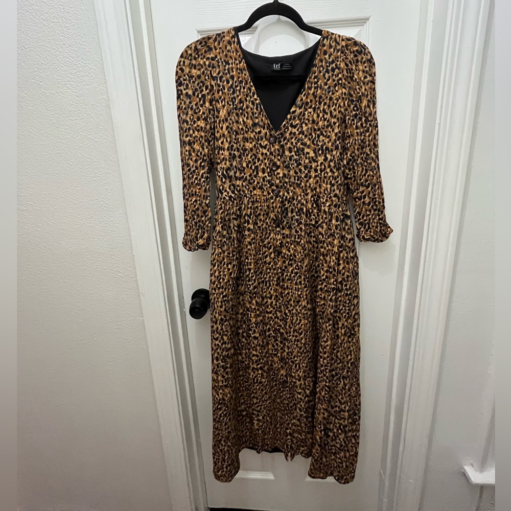 Zara Leopard Maxi Dress